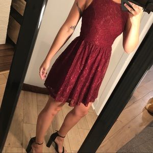 Forever 21 Red Lace dress